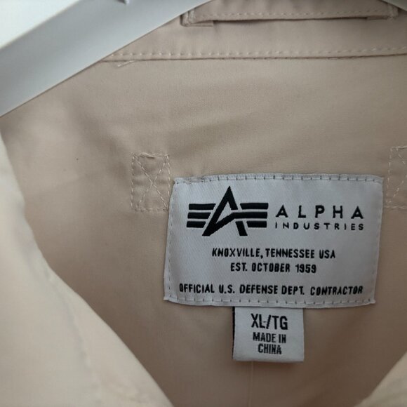$280 BNWT Alpha Industries X Standard Cloth Nylon Cargo Shirt Jacket- L - XL - Picture 4 of 12